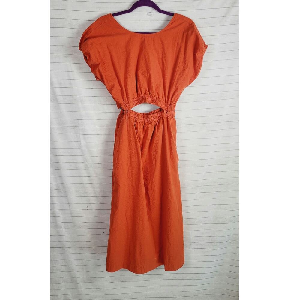 MADEWELL Pull-On Dress Set in Roasted Squash, sz Small